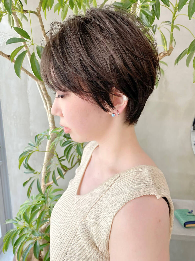 デート オフィス ナチュラル ベリーショート Vie 大人可愛い ショート ボブが得意 つばさ Hair