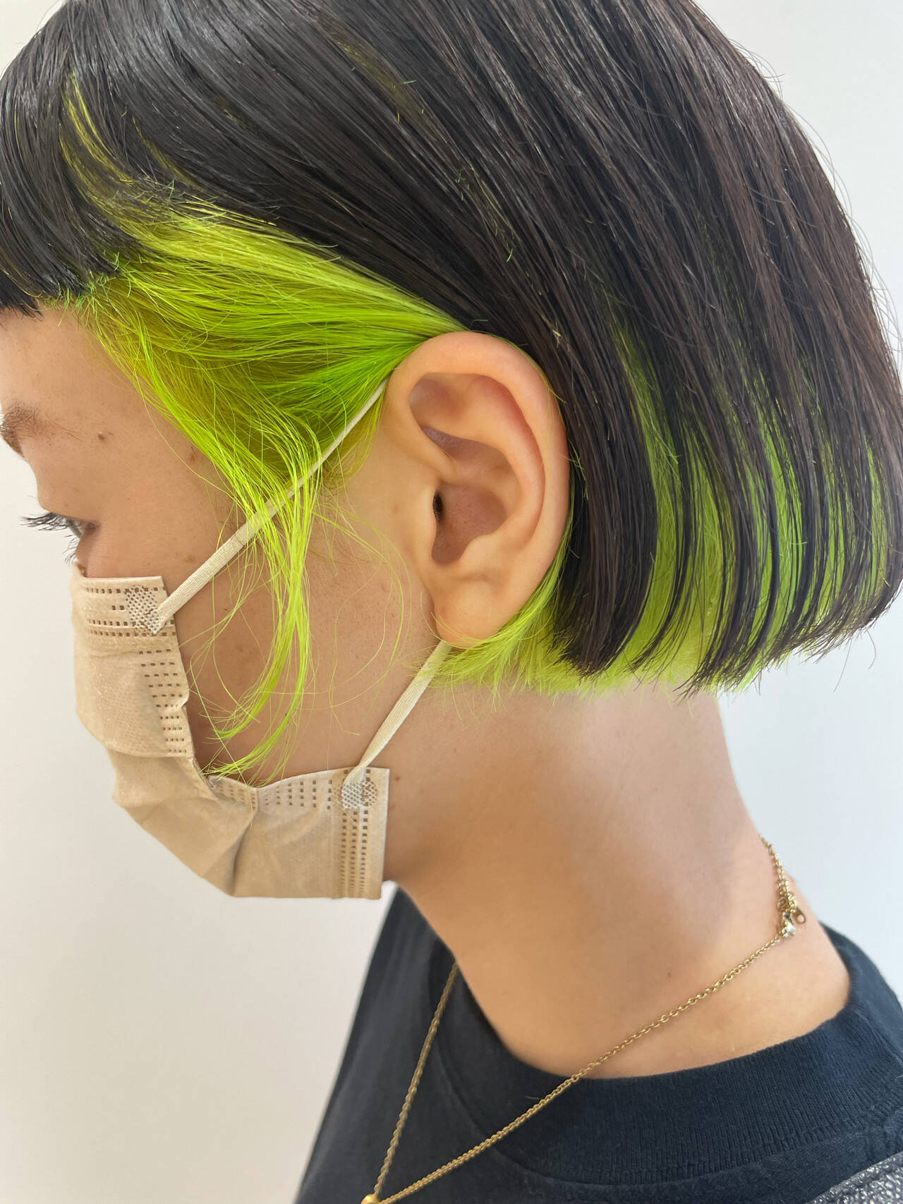 モード ショートヘア ミニボブ 切りっぱなしボブヘアスタイルや髪型の写真・画像