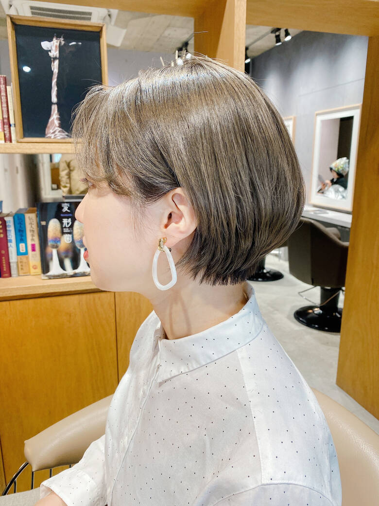 ショートボブ ミニボブ ショートヘア ナチュラル L Me Mine 上村奈央 似合わせお任せください Hair
