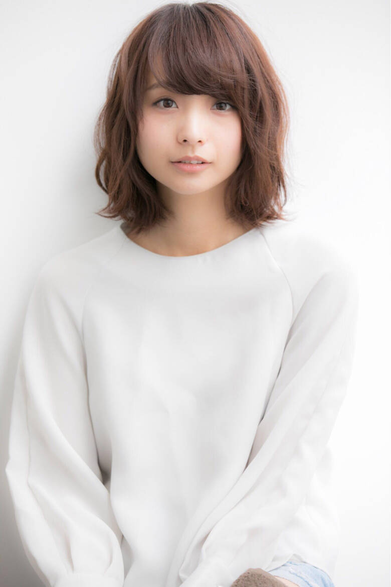 ミディアム パーマ かわいい 色気 Euphoria Shibuya Grande 宮本 誉志成 Hair
