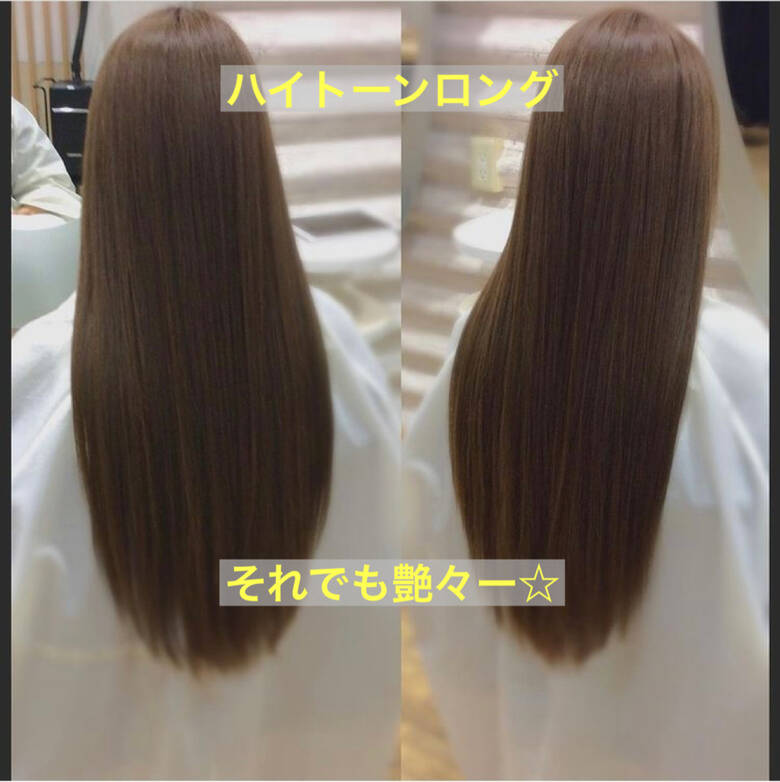 髪質改善カラー ナチュラル うる艶カラー ロング G Kon Hair