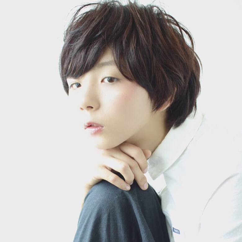 ナチュラル 黒髪 ショート Kinoko Hair