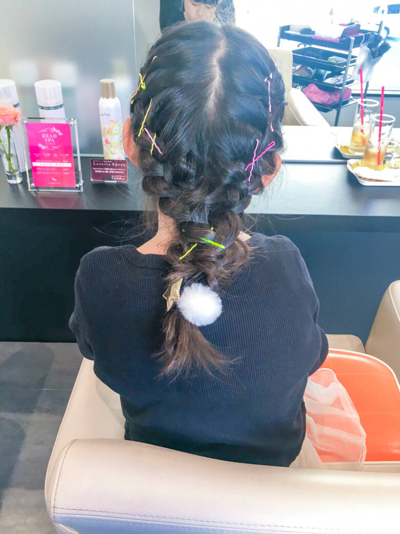 セミロング 冬 ヘアアレンジ 子供 Amoute アムティ 美容師hiro Amoute代表 Hair