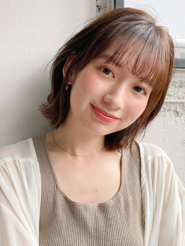 デジタルパーマ ミディアムレイヤー デート マッシュショート Dyplus表参道 Dyplus表参道 高野 烈 Hair