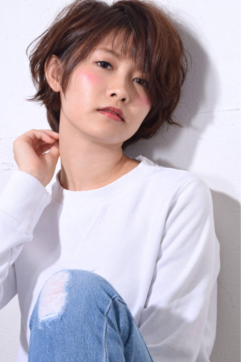 ナチュラル ショート マッシュ シースルーバング Hairlogy 鈴木 謙太 Hair