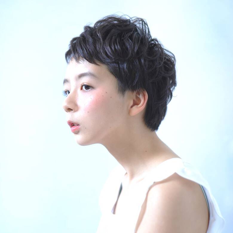 黒髪 ショート ストリート くせ毛風 Lafith Hair Vail 川端梨紗 Hair