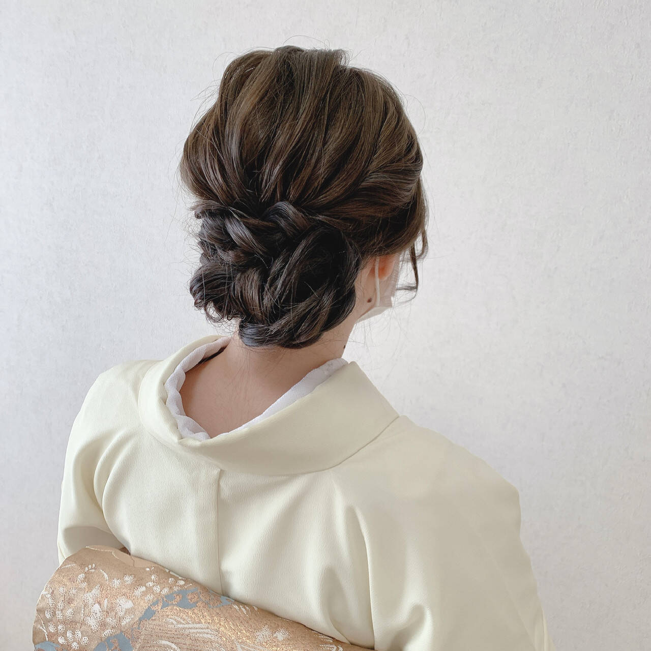 和装ヘア 着物 留袖 ミディアム 福岡天神ヘアセット 着付け専門店 Three Keys Moriyama Mami Hair