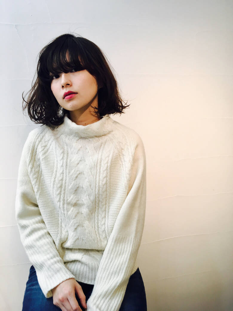 ボブ パーマ 黒髪 デート Hair Gallery Books Moloco Tommy Hair