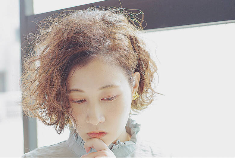 オレンジ ヘアアレンジ ボブ クール Sora Ken 5185 Hair