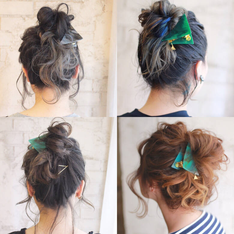 ミディアム グラデーションカラー ヘアアレンジ 外国人風 Nalu Hair ナルーヘアー 谷本将太 Nalu Hair Hair