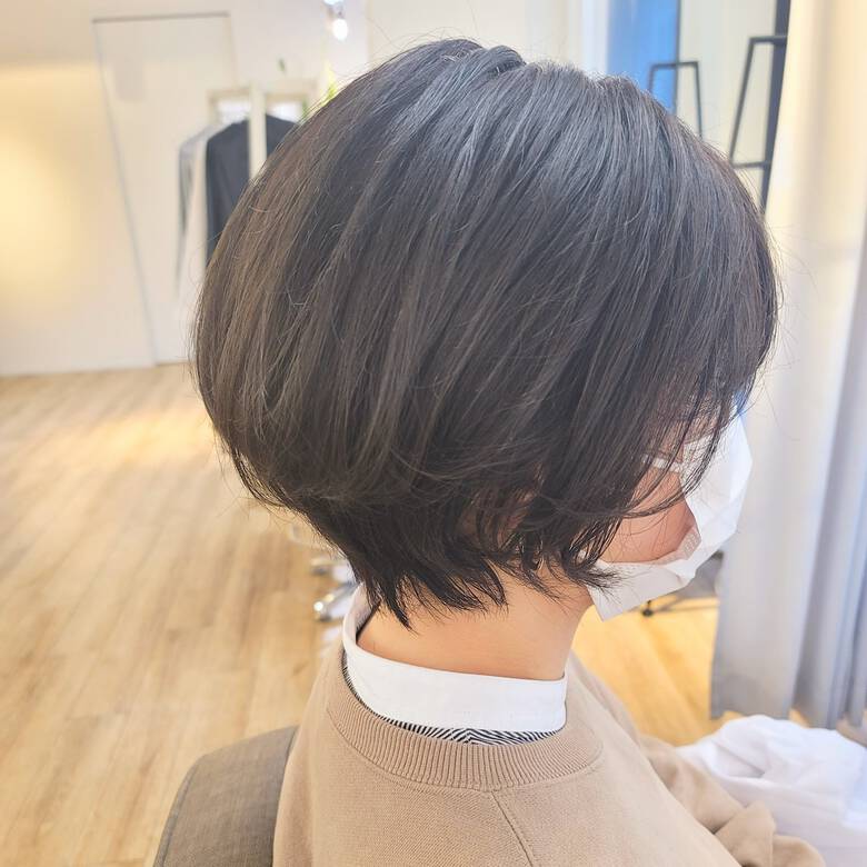 ヘアカット ハンサムショート 小顔ショート ナチュラル Avant Naoko Miura 大阪 心斎橋 Avant 6749 Hair