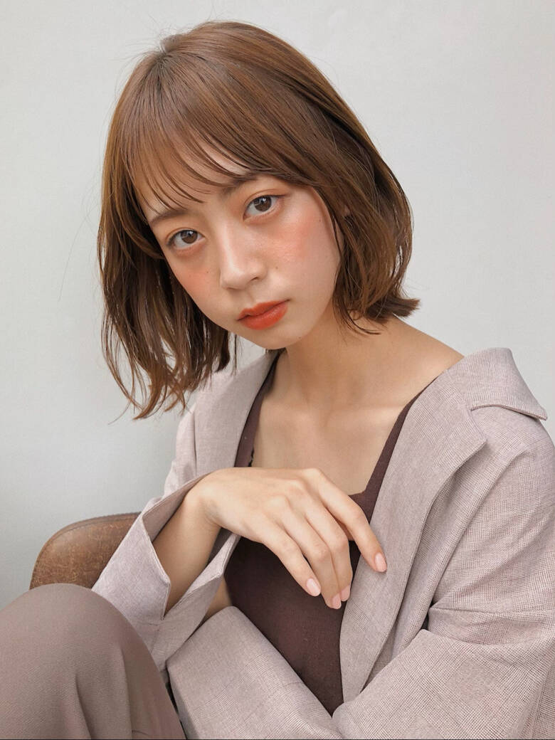 切りっぱなしボブ ミディアム くびれボブ 外ハネボブ Drive For Garden 加藤 友梨絵 Drive For Garden 5486 Hair