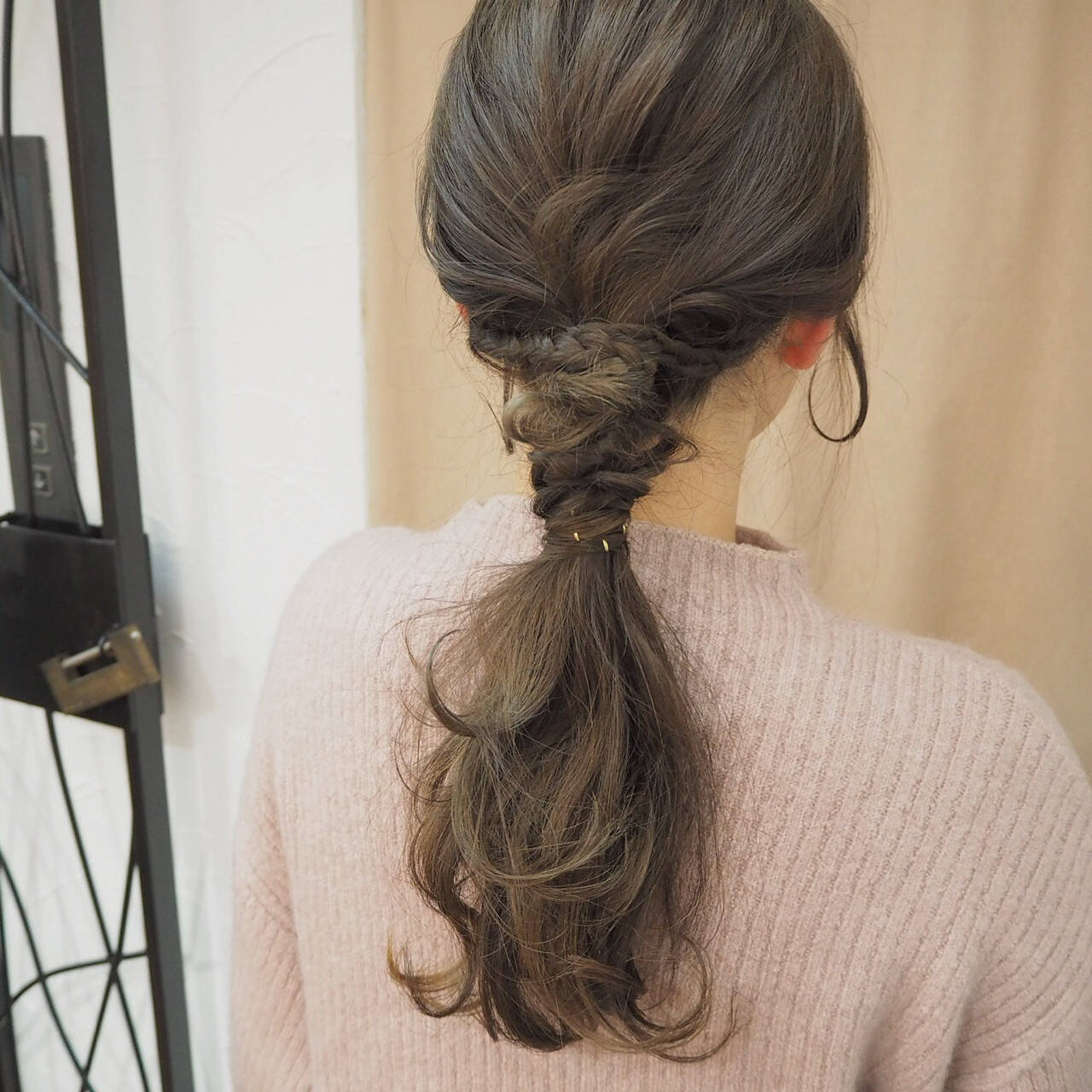 髪型 くるりんぱ ロング