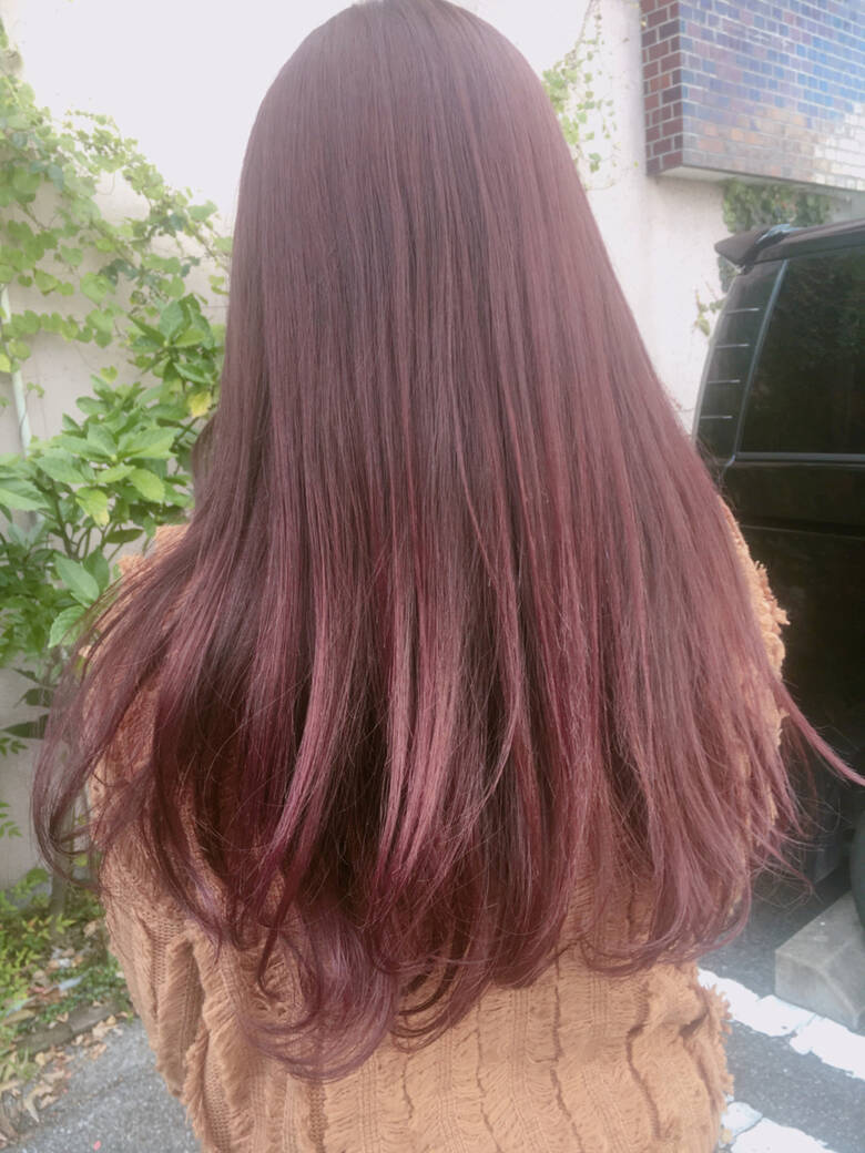 ラベンダーピンク レッド ロング ベージュ Ankclassic Takumi Kawahori Hair