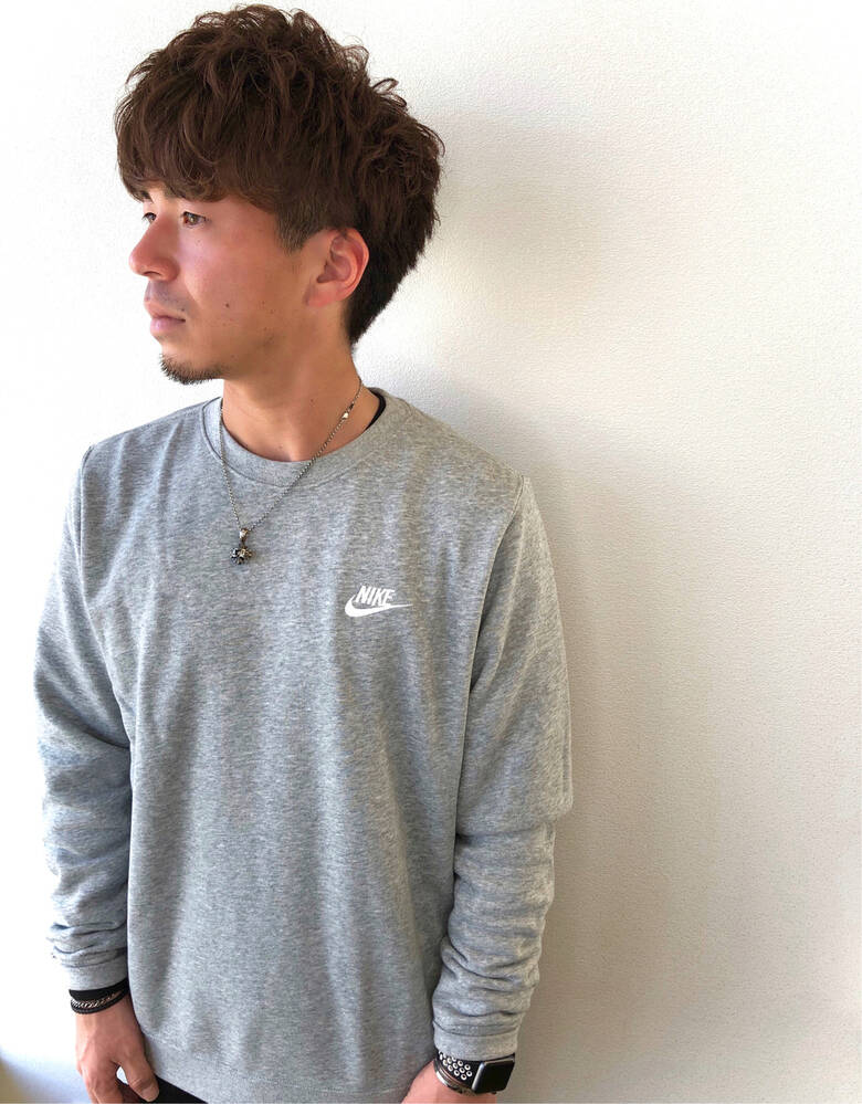 ワンカールパーマ ショート メンズショート マッシュウルフ Tribute Hair Nail 田中 祐樹 Hair