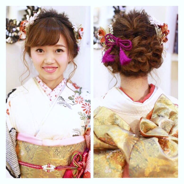 着物 ヘアアレンジ ロング Sourire Imaizumi スーリール イマイズミ Yumi Hiramatsu Hair