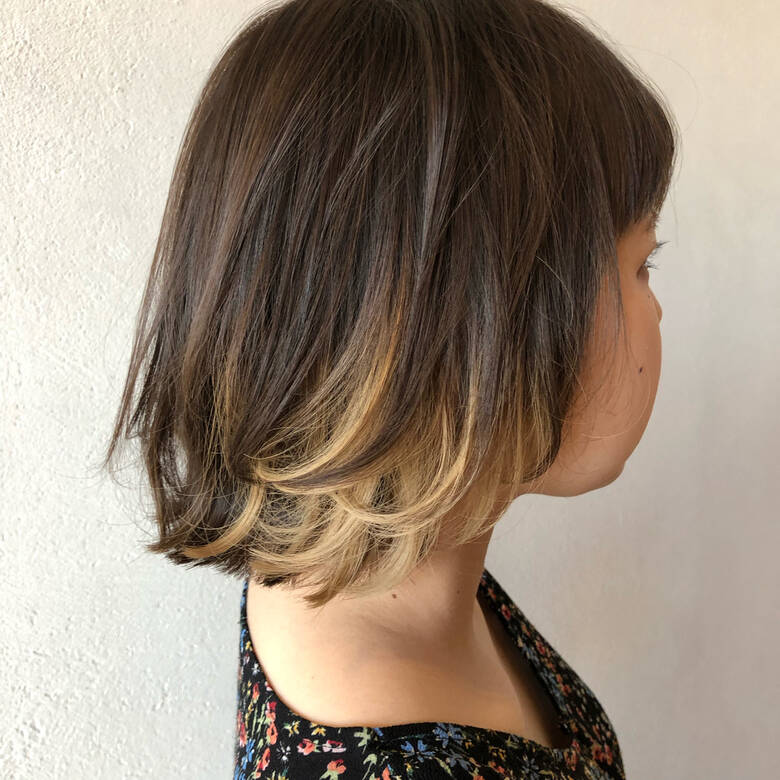 ボブ ミルクティーベージュ インナーカラー ミルクティーアッシュ Acotto Labas 岡本 光太 Hair ボブ ミルクティーベージュ インナーカラー ミルクティーアッシュ Acotto Labas 岡本 光太 Hair
