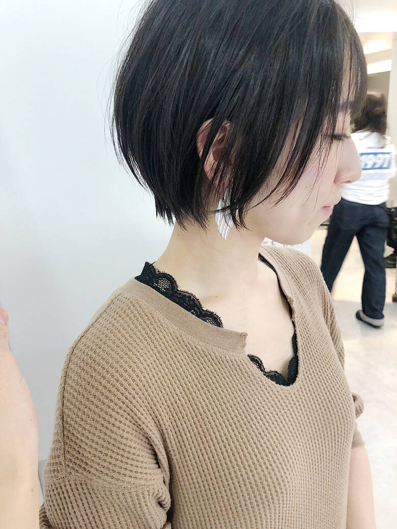 縮毛矯正 ショート ナチュラル ショートヘア Graff Hair 本田 重人 Hair