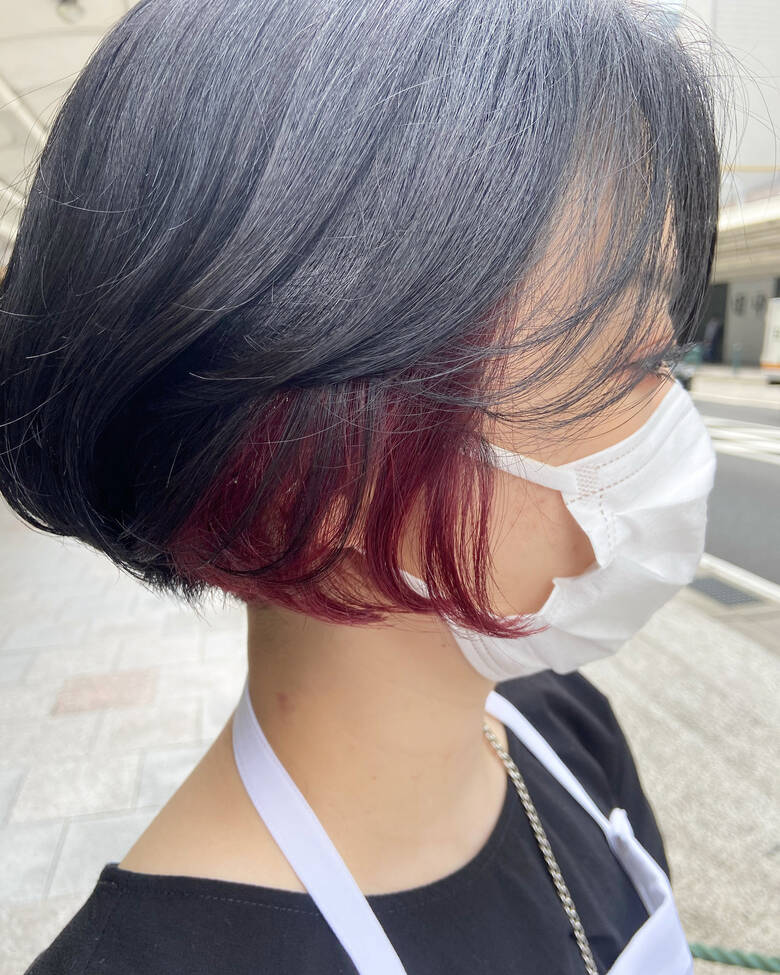 ボブ インナーカラー ハンサムショート ラベンダーピンク Snob 元橋啓太 5568 Hair ボブ インナーカラー ハンサムショート ラベンダーピンク Snob 元橋啓太 5568 Hair