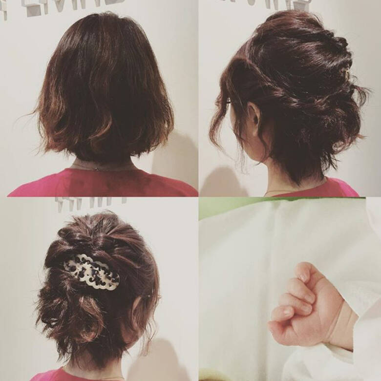 簡単ヘアアレンジ 結婚式 ショート パーティ Ares いまむ Hair
