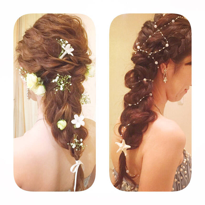 ロング ディズニー フェミニン ヘアアレンジ Yuki Ito Hair