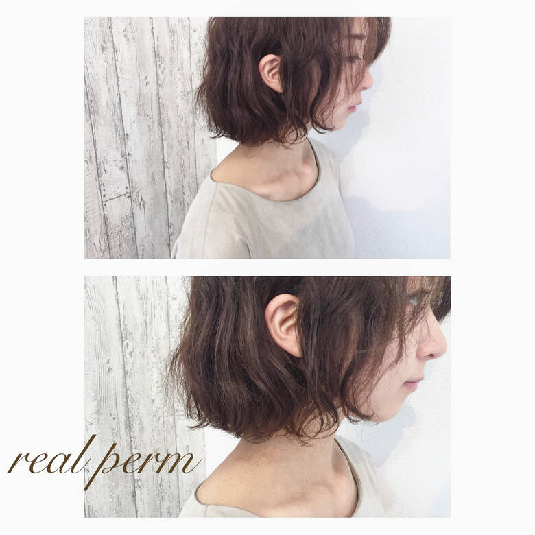 ナチュラル パーマ 大人かわいい ショート Sakura表参道 江崎 将大 Hair