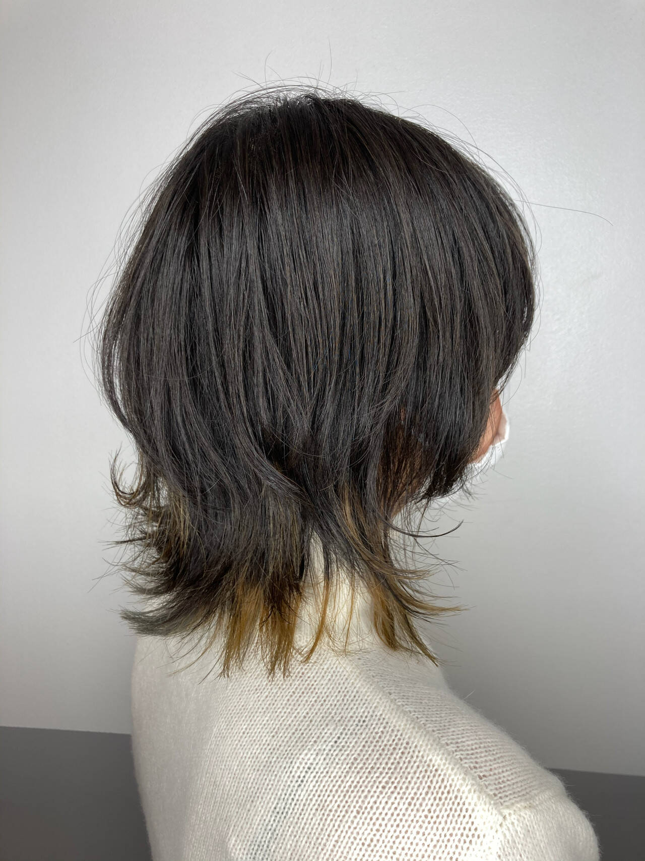 ミディアム 大人ハイライト ストリート ウルフカット Anthem Yukana Hair