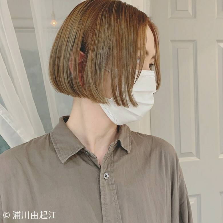 ボブ 秋冬スタイル エレガント 外国人風カラー Nanon 浦川由起江 Hair