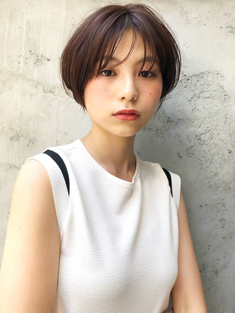 デート ショートボブ ショートヘア アンニュイほつれヘア Kyli表参道 トキタ マサヒロ Kyli表参道 Hair