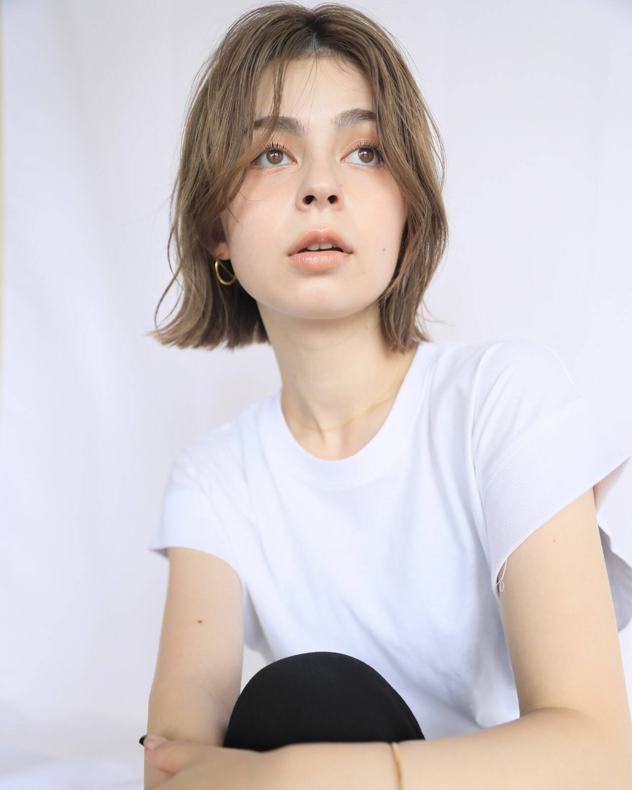 外国人風 ナチュラル アンニュイほつれヘア ショートヘア Tricca Balcony Kazuya Hair