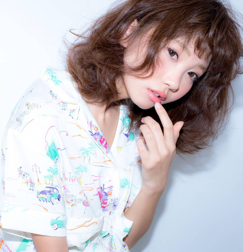 ナチュラル パーマ ミディアム ゆるふわ 加藤 優希 Hair