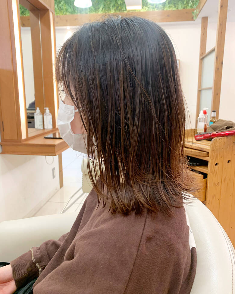 ミディアムレイヤー ボブ ネオウルフ ナチュラル ジールサロン つくば美容師 ショートヘア愛好家 矢崎 翔太 Hair