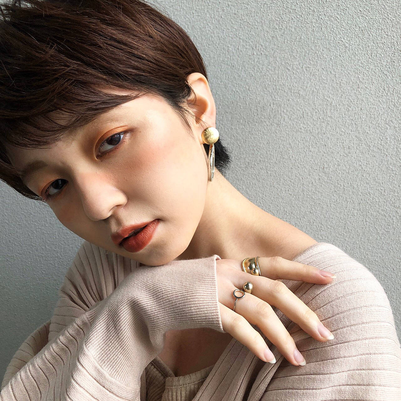 髪型 ショート エレガント