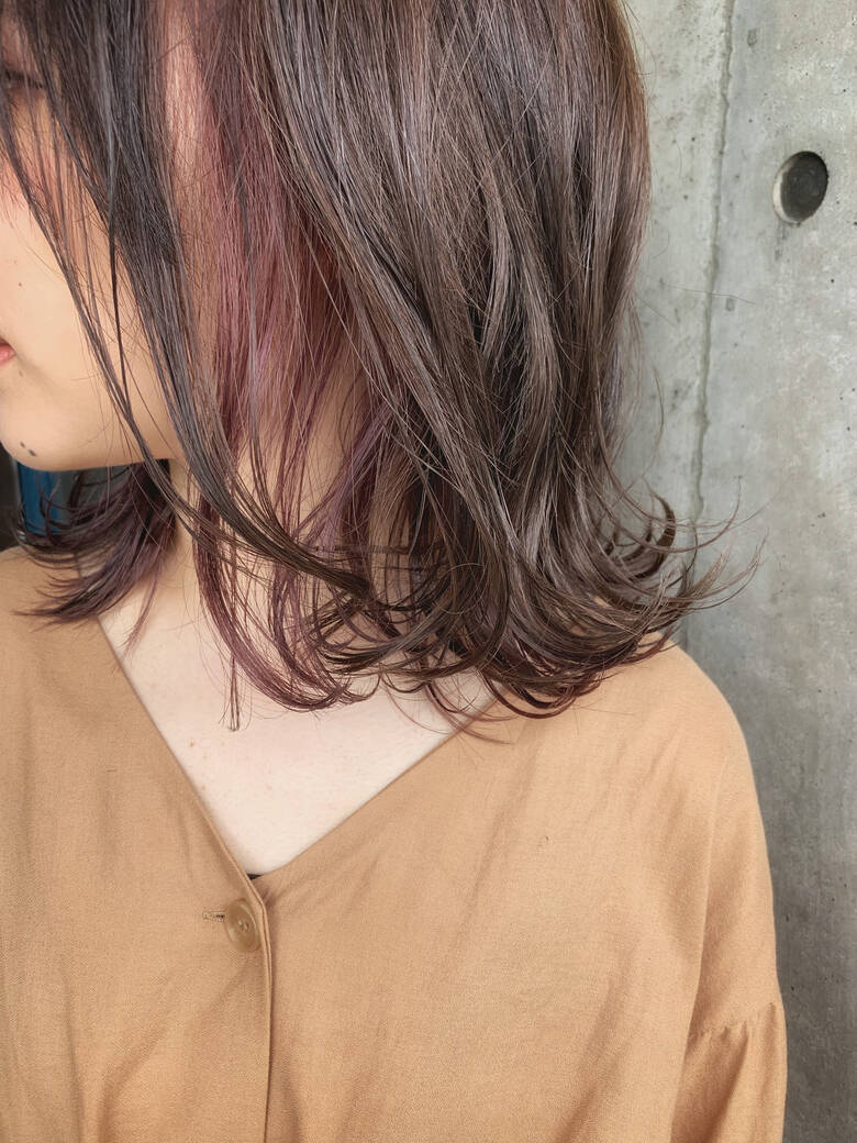 ブリーチ必須 ミディアム インナーカラー ピンクラベンダー Ferreira フェレイラ ユアサケンイチ 湯浅 賢一 4865 Hair ブリーチ必須 ミディアム インナーカラー ピンクラベンダー Ferreira フェレイラ ユアサケンイチ 湯浅 賢一 4865 Hair