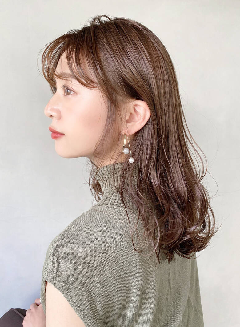 アンニュイほつれヘア ナチュラルベージュ セミロング 大人かわいい Kyli 表参道 Kyli 表参道 樫本 嶺菜 Hair