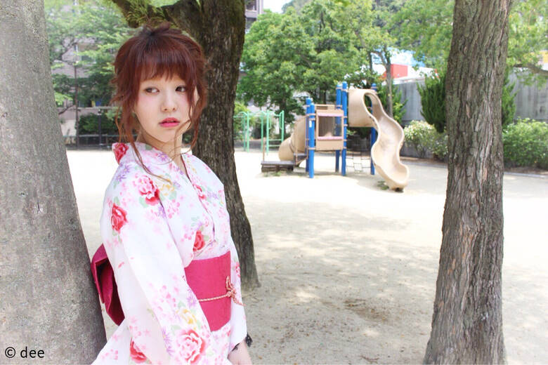 編み込み お祭り ヘアアレンジ セミロング Dee Dee Hair 編み込み お祭り ヘアアレンジ セミロング Dee Dee Hair