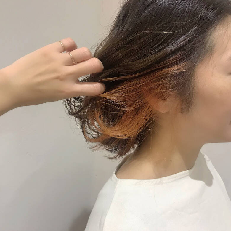 ガーリー オレンジベージュ オレンジ アプリコットオレンジ Buzz北堀江 杉本あさか Asa Hair ガーリー オレンジベージュ オレンジ アプリコットオレンジ Buzz北堀江 杉本あさか Asa Hair