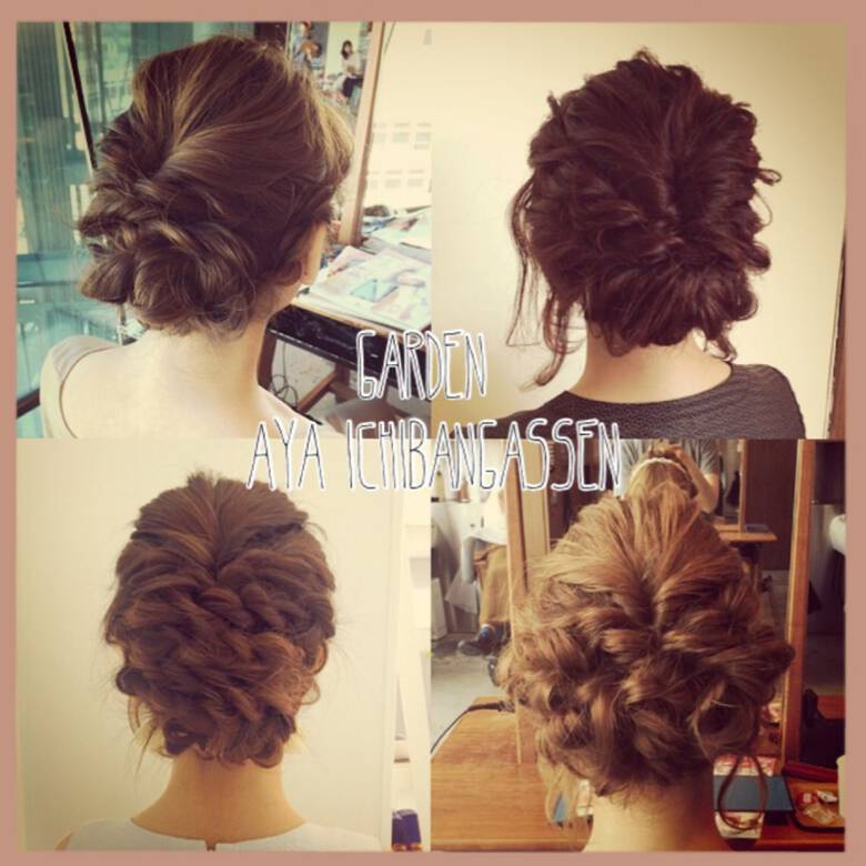 ヘアアレンジ ナチュラル 外国人風 パーティ Drive For Garden 一番合戦 彩 Hair