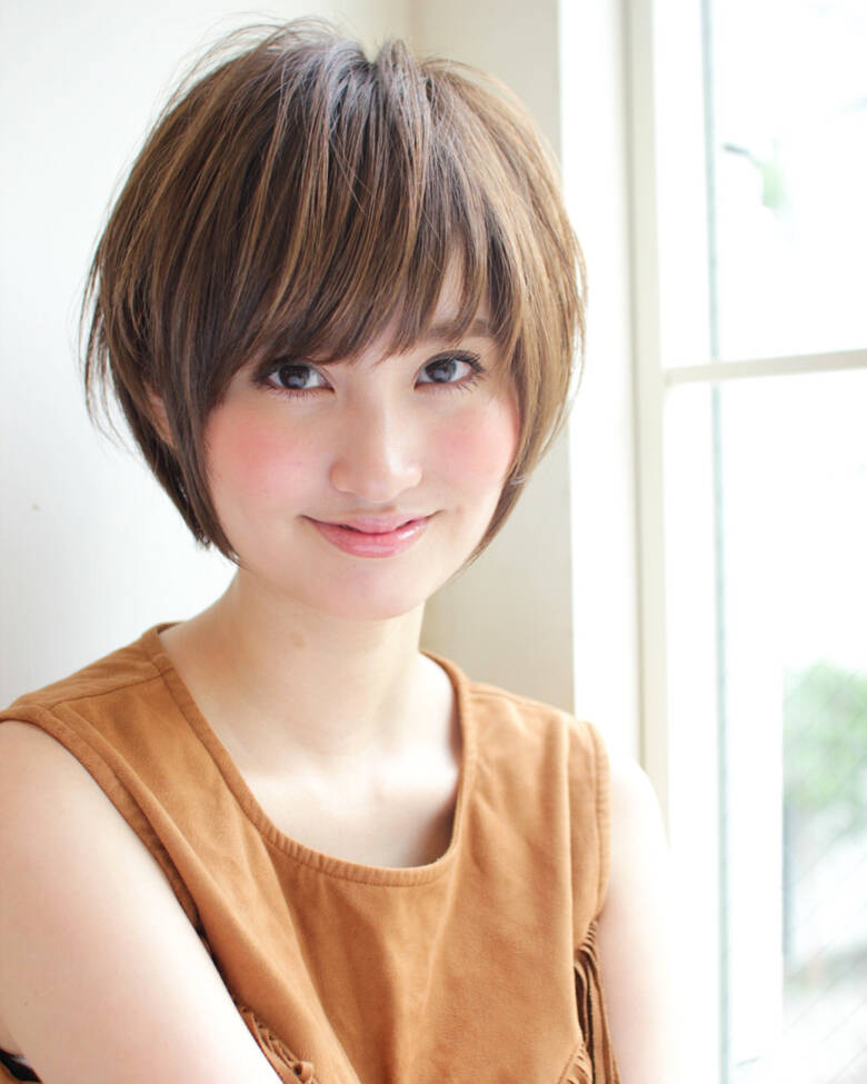 前髪あり 色気 ナチュラル ショート To Na 表参道 宮崎えりな 2914 Hair