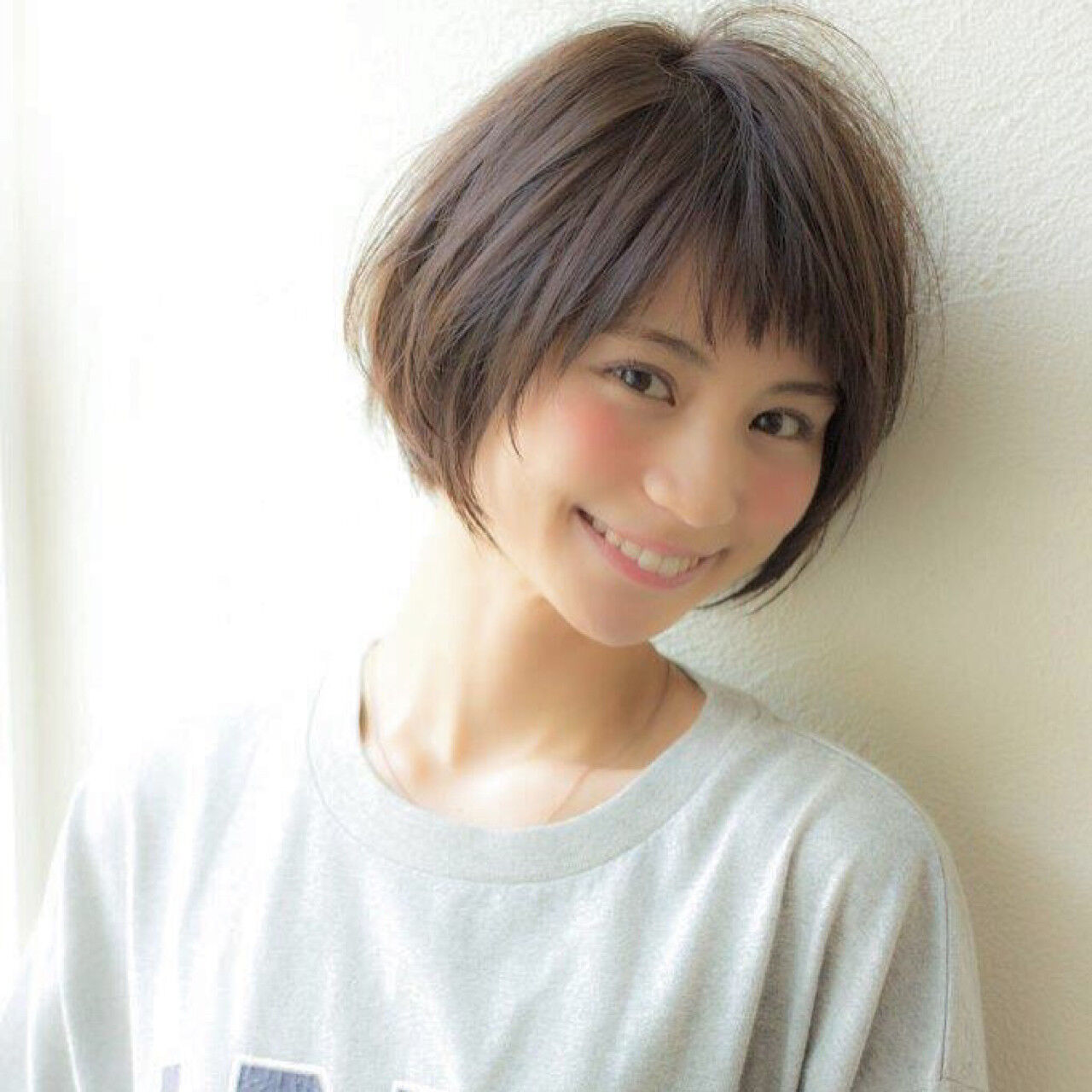 冬 ショート パーマ