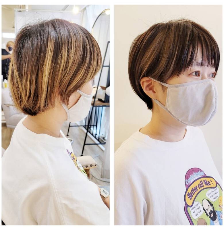 インナーカラー ヘアカット コンパクトショート ナチュラル Avant Naoko Miura 大阪 心斎橋 Avant Hair