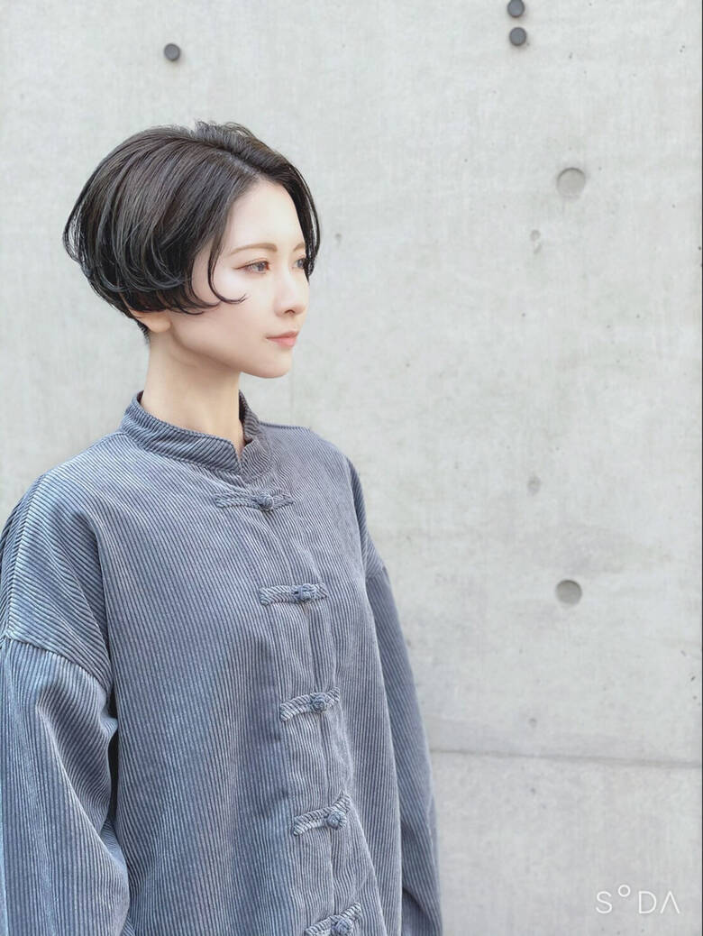 ミニボブ ショート 切りっぱなしボブ ショートヘア Ibrel自由が丘店 佐々木恵 Hair