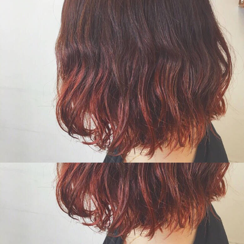 冬 パーマ ストリート グラデーションカラー Les Garcons 藤野美咲 Hair