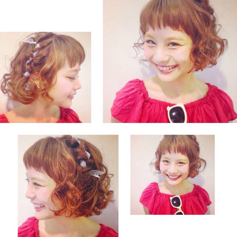 ガーリー ヘアアレンジ ショート 簡単ヘアアレンジ Luve Heart S And Be 小椋 菜里依 Hair