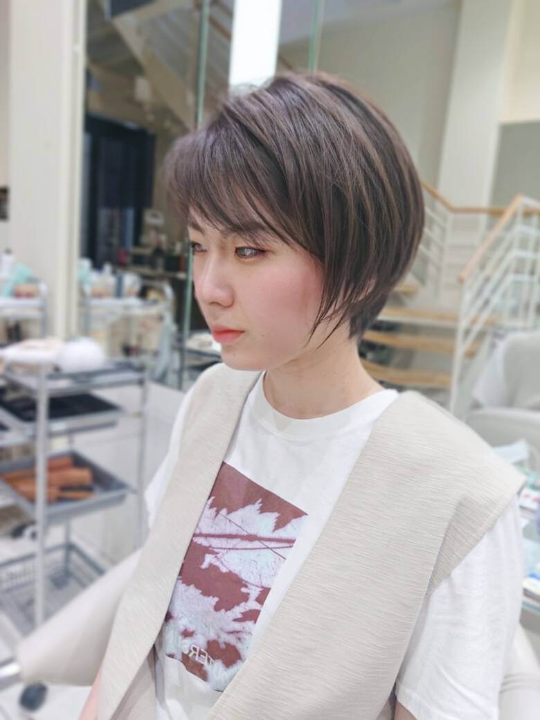 ミニボブ ショートヘア ショート ナチュラル Visage Genuine 横徳憲史 6401 Hair