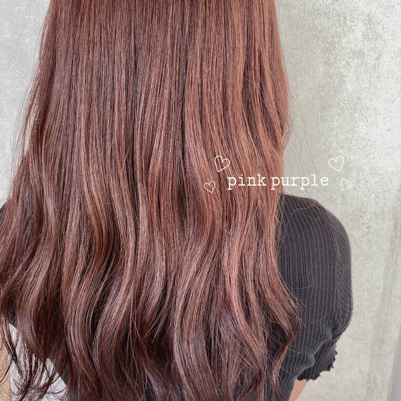 ガーリー ピンクブラウン セミロング ピンクアッシュ Plug By Neolive T O M O K A Hair