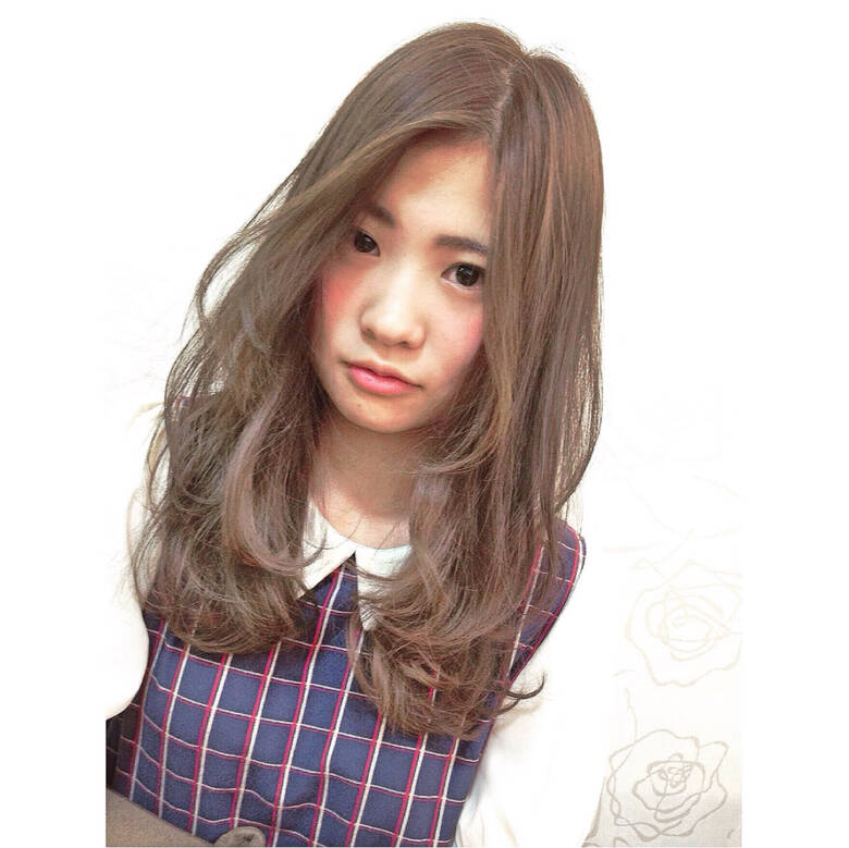 外国人風 ナチュラル ロング ゆるふわ Aube Hair Chouchou 花村美波 Hair