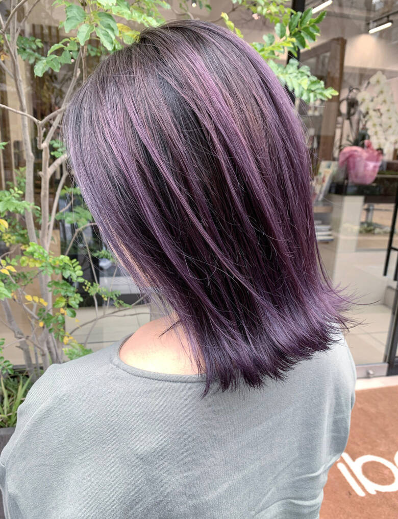 ラベンダーアッシュ バレイヤージュ ラベンダーカラー 切りっぱなしボブ Ibah イヴァ カラー ショートカット 松嶋翔也 Hair ラベンダーアッシュ バレイヤージュ ラベンダーカラー 切りっぱなしボブ Ibah イヴァ カラー ショートカット 松嶋翔也 Hair