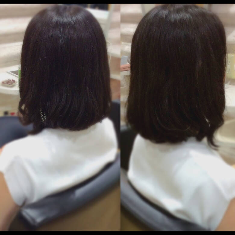 鎖骨ミディアム ショートボブ ナチュラル デジタルパーマ G Kon 6014 Hair