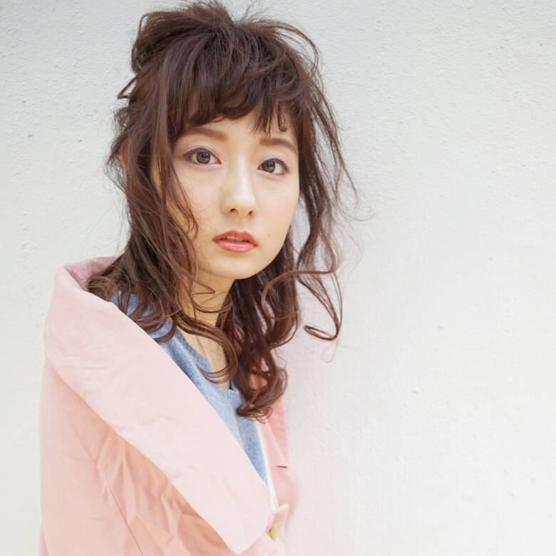 ショート 簡単ヘアアレンジ ハーフアップ 前髪あり Mateca Hairマテカヘアー 花井啓好 Hair